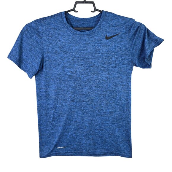 Mens Heather Blue The Nike Tee Shirt Dri Fit Short Sleeve 100% Polyester Size S - Picture 1 of 7